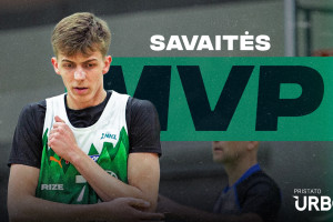 „URBO-NKL“ aštuntosios savaitės MVP – Jokūbas Rudaitis
