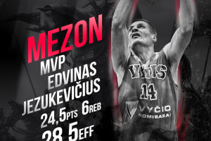 Šeštosios savaitės NKL MVP: Edvinas Jezukevičius