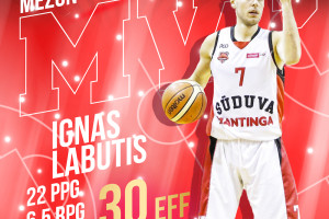 Mezon NKL dešimtosios savaitės MVP: Ignas Labutis