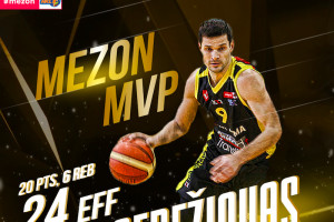 T. Sebežiovas Mezon NKL aštuntfinalį baigė dar vienu MVP titulu