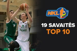 NKL 19-osios savaitės Top 10