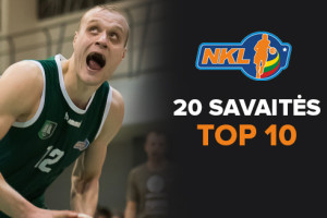 NKL 20-osios savaitės Top 10