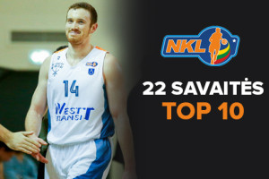 NKL 22-osios savaitės Top 10