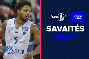 VIKINGLOTO-NKL 4-osios savaitės MVP – Quincy Taylor