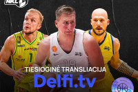 Stebėkite „7bet-NKL“ rungtynes tiesiogiai per DelfiTV