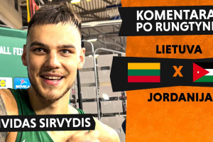 Deivido Sirvydžio komentaras po rungtynių su Jordanija