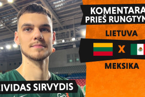 Deivido Sirvydžio komentaras prieš rungtynes su Meksika
