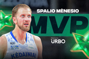 Spalio mėnesio MVP – Rokas Ūzas