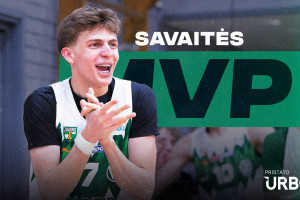 „URBO-NKL“ dvidešimtosios savaitės MVP – Jokūbas Rudaitis